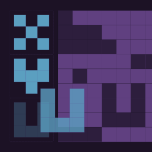 Dropping a Tetris-like block into the sudoku grid